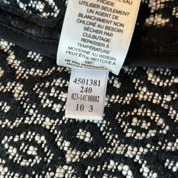 Chico’s Diamond Jacquard Moto Jacket Sz 4 EUC - Picture 13 of 16